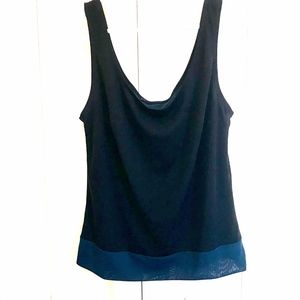 Vintage, two-tone Laundry organza dress top